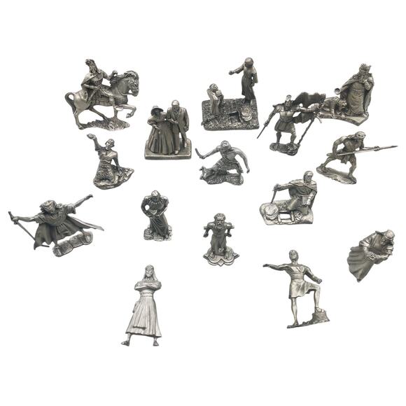 Biblical and Mormon Mini figures 15x Pewter or Aluminum